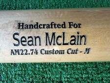 LOS ANGELES DODGERS SEAN MCLAIN GAME USED BASEBALL BAT
