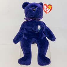TY Beanie Baby - PRINCESS Bear PVC Made in China Version - 1997  8.5 inch  NM