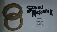 MDF Speaker / Spacer Rings, Tweeter Rings 1/2" Thick One Pair Made In USA