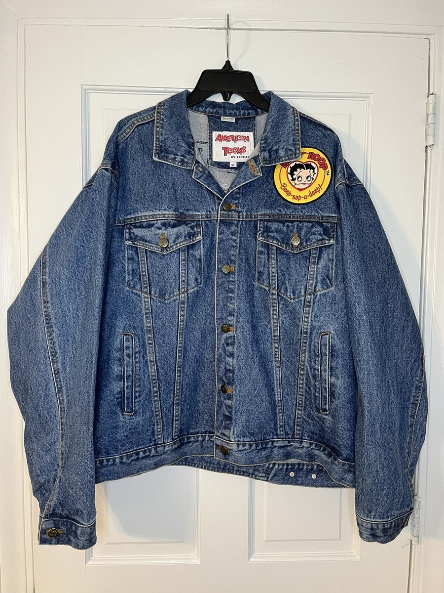Vintage 90s Betty Boop Denim Jacket American Toons Excelled Vintage 90s Betty Boop Denim Jacket American Toons Excelled
