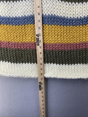 Einzigartiger handgestrickter Pullover Damen Medium ärmellos Pullover Tops Strick Grobstrick - Bild 3 von 8