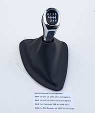 Schaltmanschette für BMW 1 E81 E82 E87 Schaltknauf 6 Gang Schaltsack ECHTLEDER