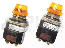 LOT OF 2 ALLEN BRADLEY 800T-P16 /T AMBER PILOT LIGHT 120V 800T-P16A *READ*