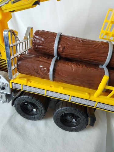 Large Toy Semi Truck Logging Truck Log Hauler With Logs and Grapple Cool!!! - Picture 7 of 13