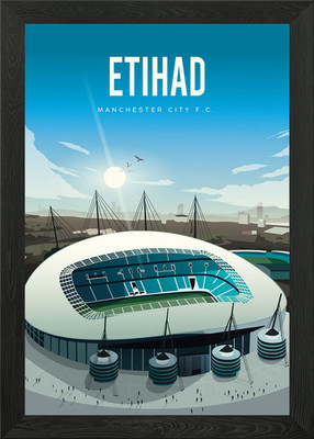 Etihad Stadium Poster Gerahmtes Wandbild Poster Leinwanddruck Bild