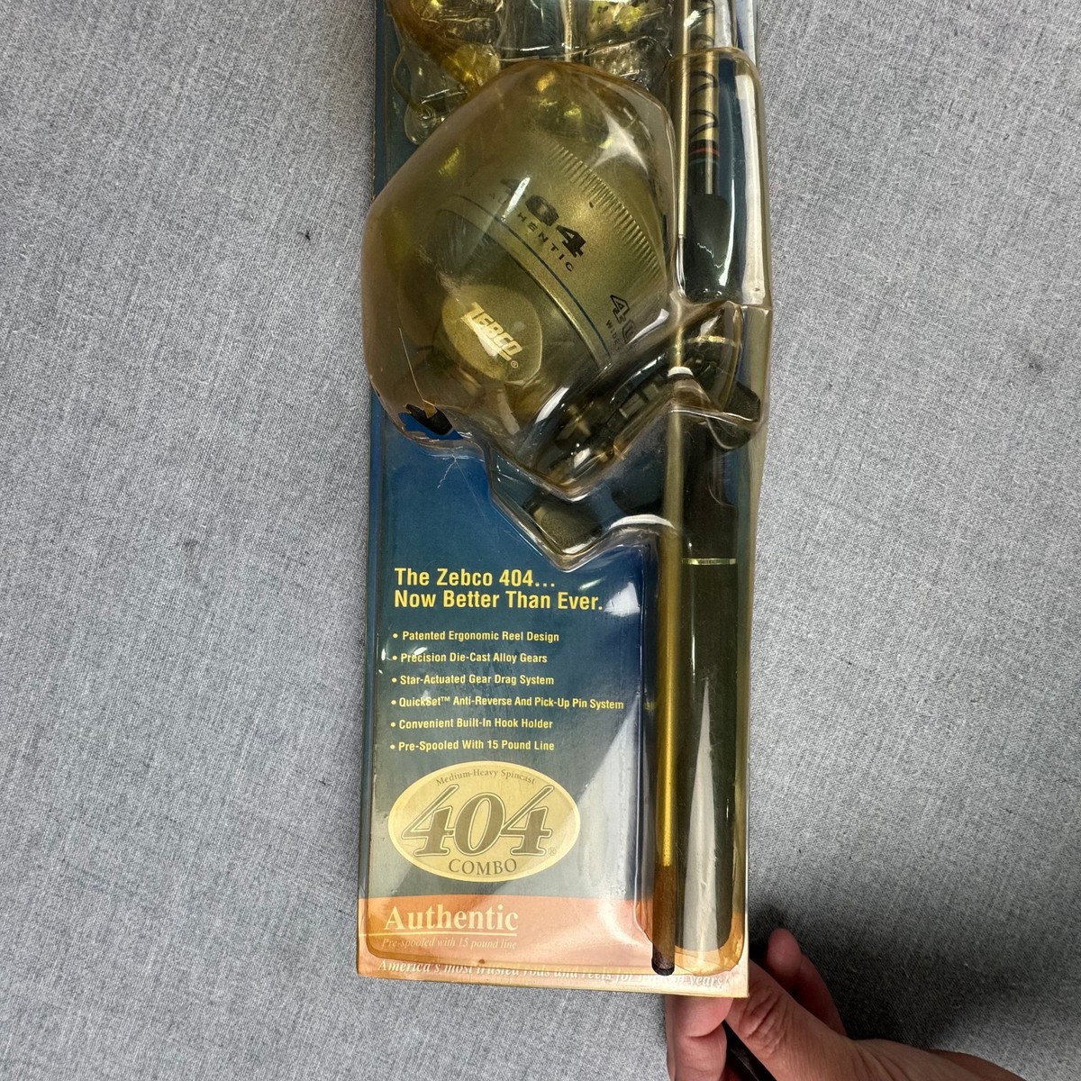 Zebco 404 Combo Fishing Rod Reel Kit New Sealed Vintage Tackle Set