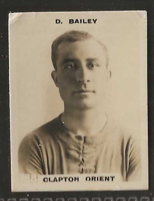 PINNACE FOOTBALL - PINNACE BACK - #0788 - CLAPTON ORIENT - D. BAILEY