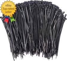 1000 Pcs Zip Ties 6 Inch Self-Locking Nylon Cable Ties Premium Heavy Duty