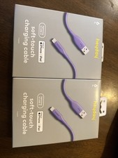 X2 Heyday 6 Ft. USB-A To USB-C Soft Touch Charging Cable Purple New Sealed Box