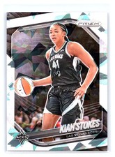 2025 Panini Prizm WNBA #58 Kiah Stokes Ice Prizms