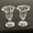 Old Fashioned Sundae Glasses Set Of 2 Heavy Duty.  Like The 50s — photo 1