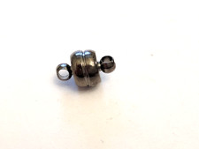 Brass Magnetic Clasps, Oval, Gunmetal 11x7mm, Hole 1.5mm - Qty 4 sets