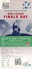 TICKET: FA TROPHY & VASE FINAL 2016 Hereford v Morpeth / Halifax Town v Grimsby
