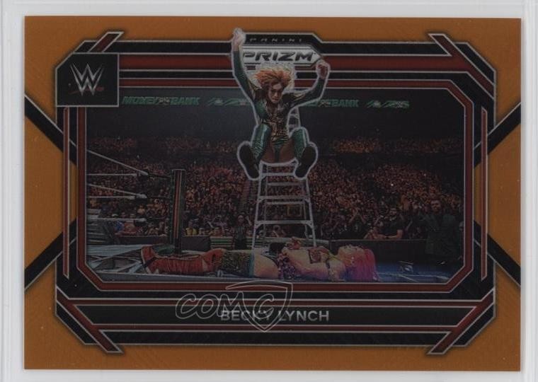 2023 Panini Prizm WWE Orange Prizm 32/99 Becky Lynch #18 16n7