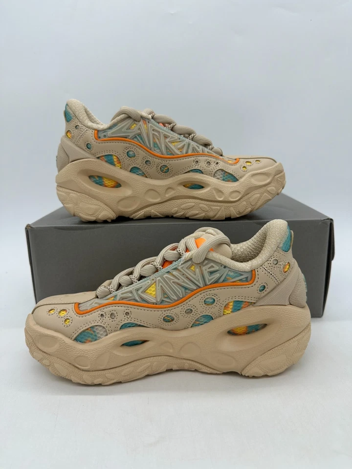 彪马 La France RNR 男式 6 码女式 7.5 码棕褐色运动鞋 312278 01 — 第 2/4 张图片