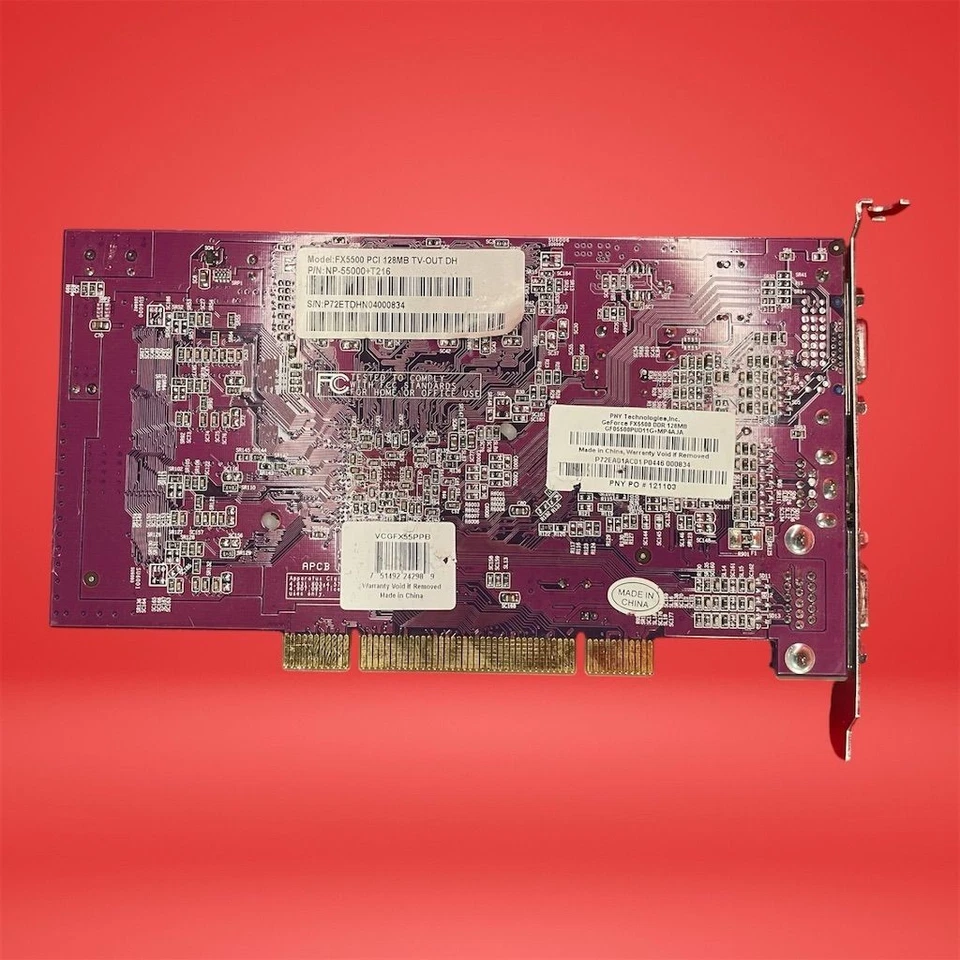 PNY NVIDIA GeForce FX 5500 (VCGFX55PPB) 128MB DDR SDRAM GPU - Image 2 of 4
