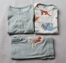 Carter's Baby Boys' 3-Piece Dinosaur Pajama Set AC2 White/Green Size: 18M NWT