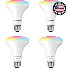 Smart LED Light Bulbs - Dimmable  Voice-Controlled WiFi 4-Pack from Sylvania