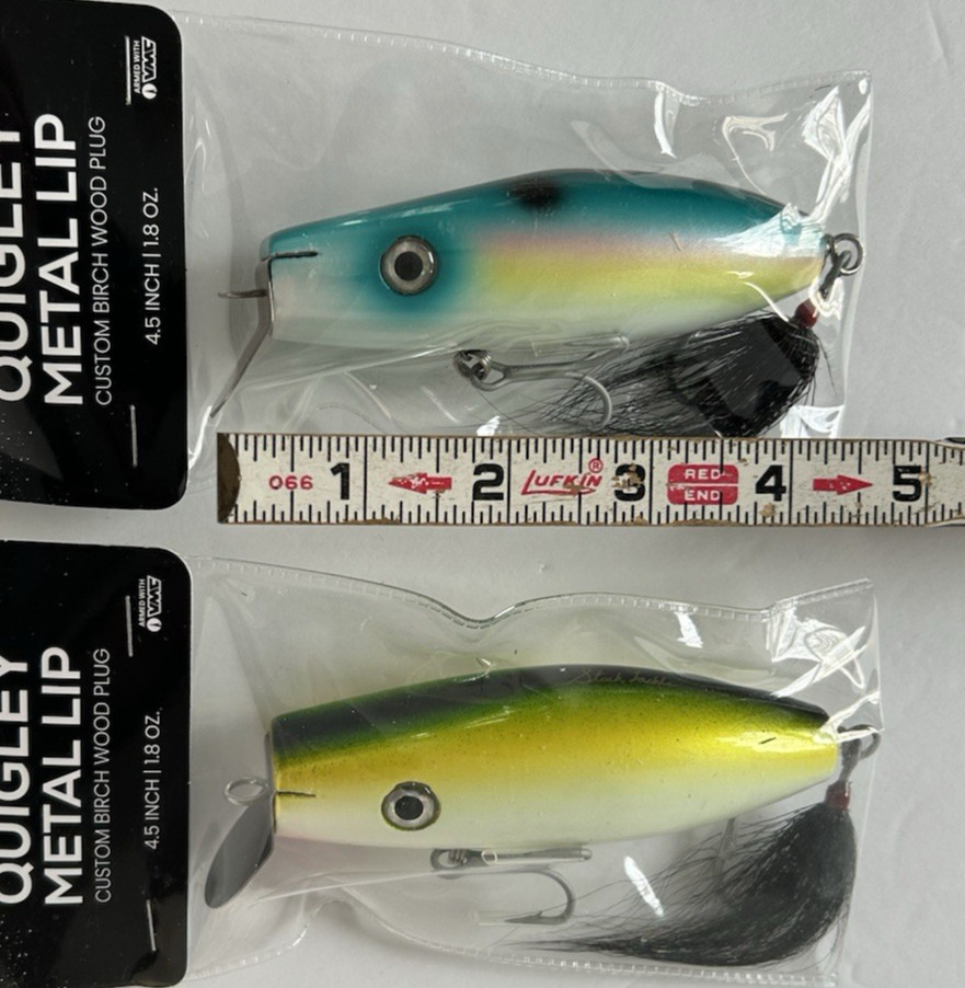 Lot of 2 - Blitz  -   Quigley Metal Lip Swimmer  - Surf Lure - Striper Plug - Image 3