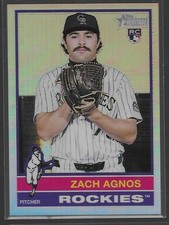 2025 Topps Heritage High Number Chrome Refractor #541: Zach Agnos(RC)