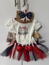 NWT Girl's Patriotic/4th of July 3-Piece Outfit. See descrip for available sizes