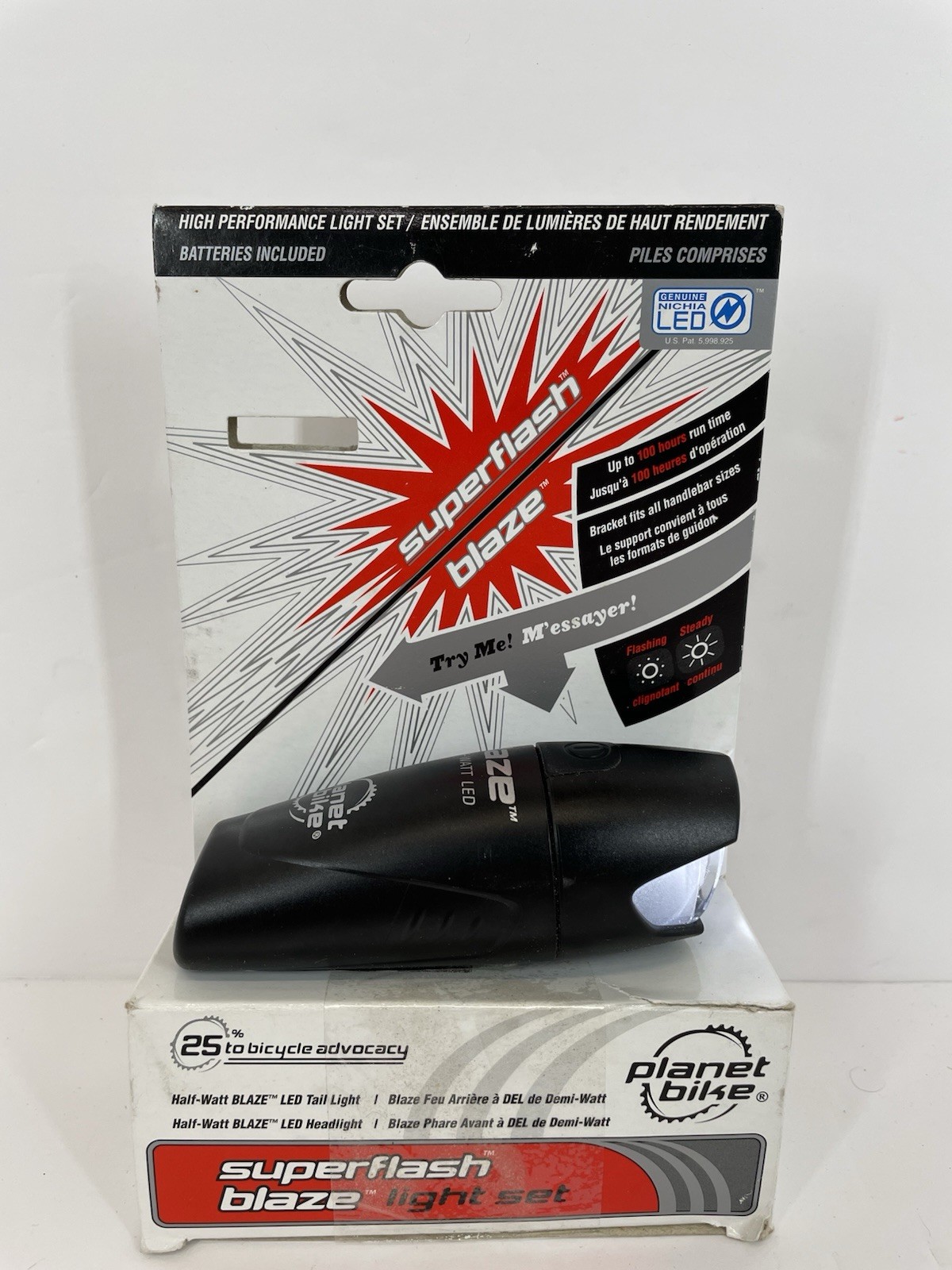 Planet Bike Blaze 1/2 watt Headlight and Superflash Tailligh