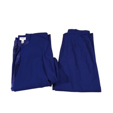 Vintage Talbots 2 Piece Set Jacket/Pants Navy Blue Women Size 12 Wool Career