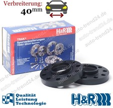 TRAK+ Spurplatten schwarz DR 40mm/Achse u.a.: VW T-Cross C11, D31, Bj. 2018-2025