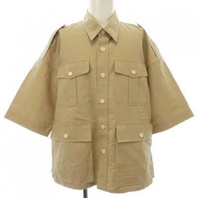 VISVIM S/S Marswell Hemd 0123105011010 Wolle Leinen Size2 Gebraucht