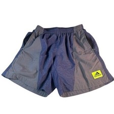 Vintage 90s Adidas Equipment EQT Colorblock Nylon Shorts Men's Medium Grey Blue