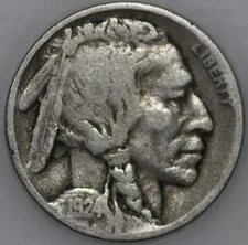1924-D Buffalo Nickel, Popular Collector Coin As Shown [SN02]