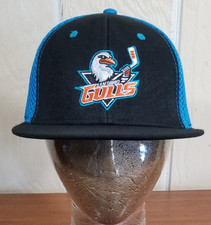 AHL San Diego GULLS Hockey Black W/ Blue Mesh Adj. Hat Cap Sixth Man
