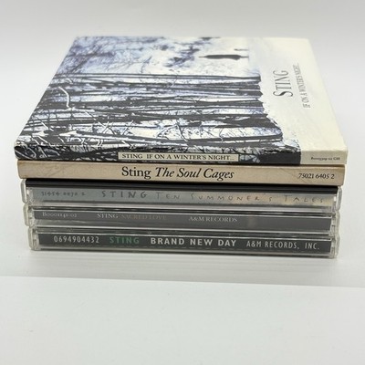 5 Sting CD Lot Winter s Night Soul Cages Brand New Day Sacred Love Summoner s