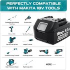 2Pcs BL1830B BL1815B BL1860 18V Lithium Battery for Makita 6.0Ah BL1850B BL1840B — photo 2