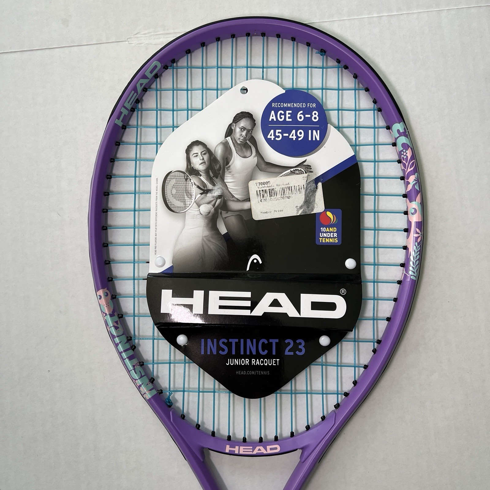 Head Instinct 25 Junior Tennis Racquet New with tags purple 