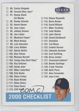 2000 Fleer Tradition Checklist Nomar Garciaparra Checklist #121 0c4
