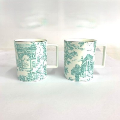Tiffany & Co. Bone China Coffee Mug Cup w/Box new york landmark