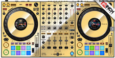 Pioneer DDJ-1000 Skinz – Gold Metallic