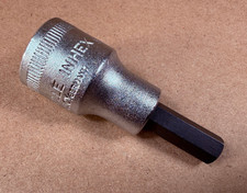 Vintage NOS - STAHLWILLE INHEX No. 1054 1/2'' DRIVE Hex 8mm GERMANY 2-3/8" Long
