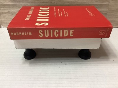Vintage 1966 Suicide Study In Sociology Emile Durkheim Free Press Red PB USA