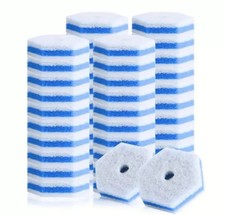 20 Blue Counts Wand Refills,Disposable Toilet Brush Heads Compatible With Clorox