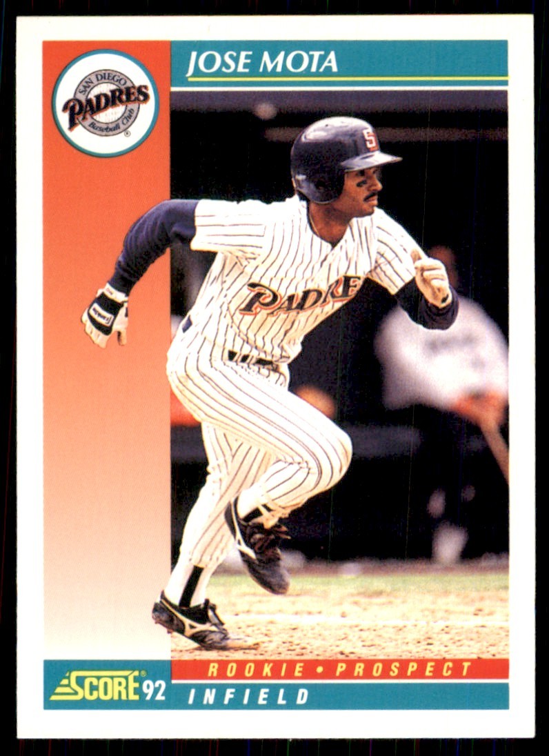 1992 Score Jose Mota San Diego Padres #742B