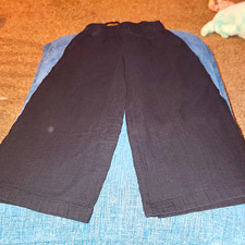 Old Navy Girls Black Solid Drawstring Waist P...