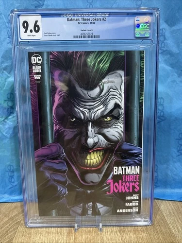 Batman Three Jokers #2 CGC 9.6  (2020) - Joker -  Fabok Variant Cover D Graded