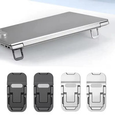 2pcs Mini Foldable Laptop Stand Adjustable Invisible Notebook Riser - NEW