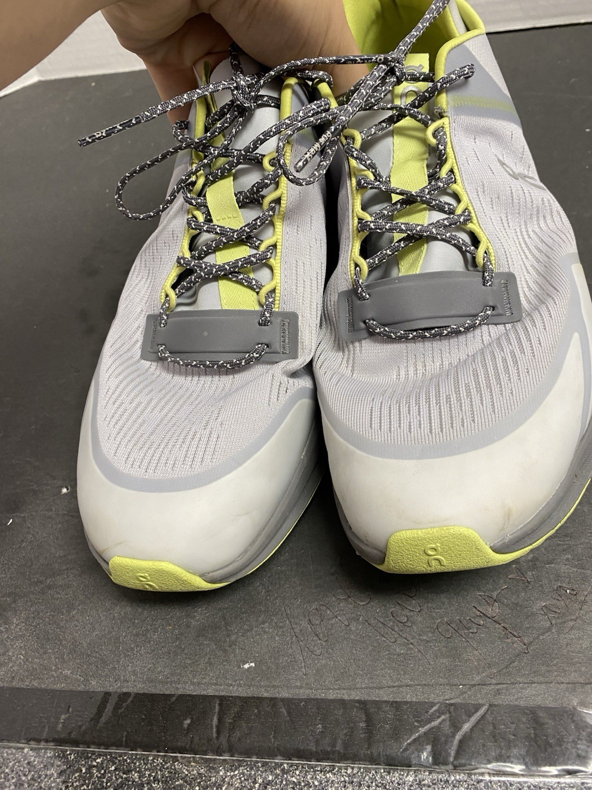 Used On Cloud Cloudnova Flux Grey Yellow Neon US 10.5 Men’s image 2
