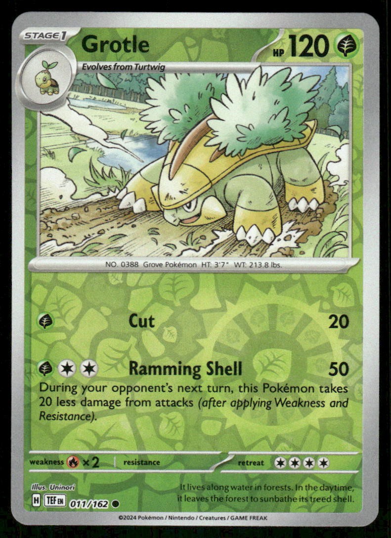 Grotle 011/162 - Temporal Forces - Reverse Holo Common NM