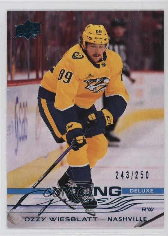 2025 Upper Deck Series 1 Young Guns Deluxe 243/250 Ozzy Wiesblatt #212 Rookie RC
