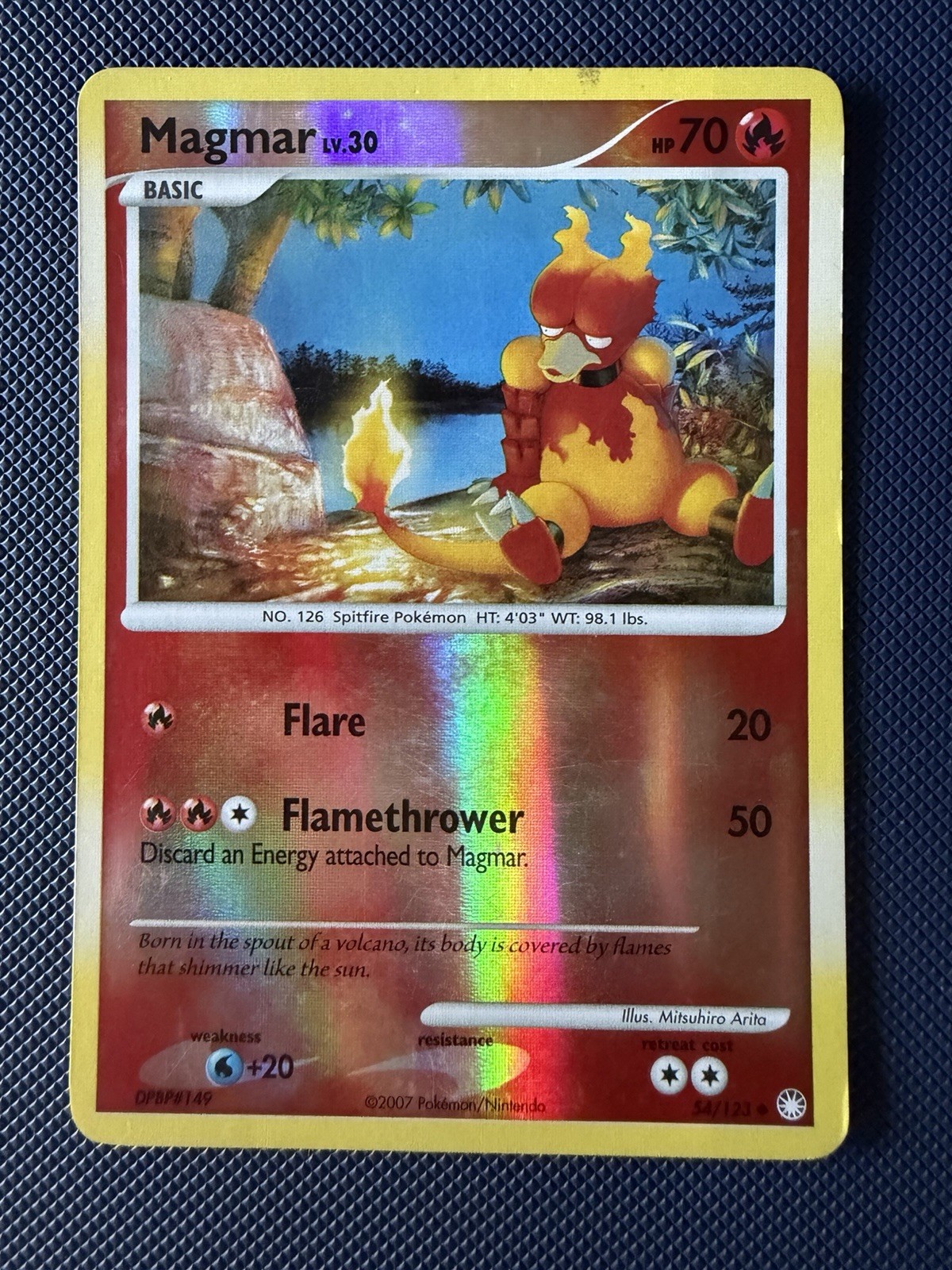 Magmar 54/123 Mysterious Treasures Reverse Holo