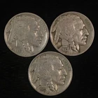 1937 Buffalo Nickel  PDS 3 Coin Set. #JRRC-18